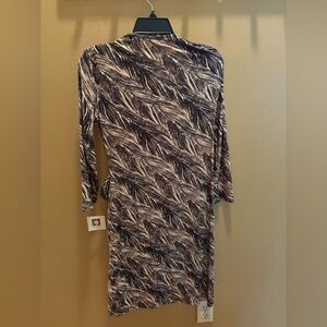 Anne Klein Black and White Patterned Dress